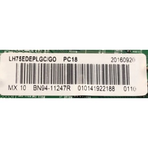 MAIN PARA MONITOR SAMSUNG / NUMERO DE PARTE BN94-11247R / BN97-10416F / BN41-02456B / BN9411247R / 11247R / NUMERO DE PANEL CY-GH075CSLVXH / MODELO LH75EDEPLGC/GO
